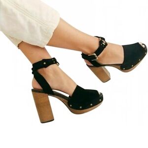 Free People Justine Platform Block Heel Sandal.